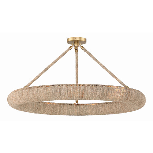 Crystorama Lighting Oakley Soft Gold LED Semi-Flushmount Light