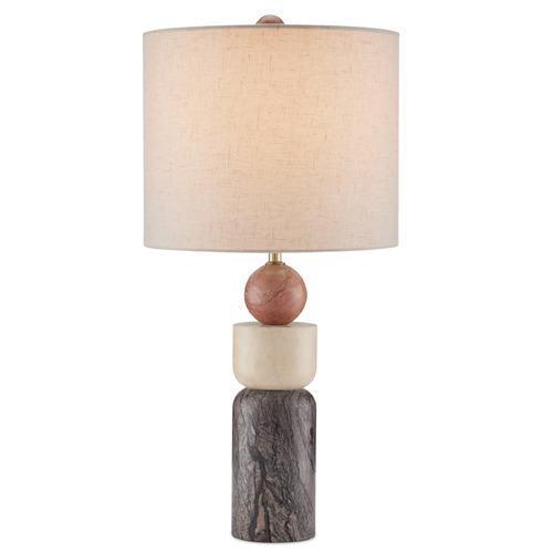 Currey and Company Moreno Natural Table Lamp with Drum Shade