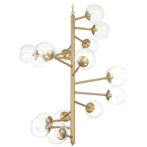 Millikan 15-Light Pendant in Signature Brass by Minka Lavery