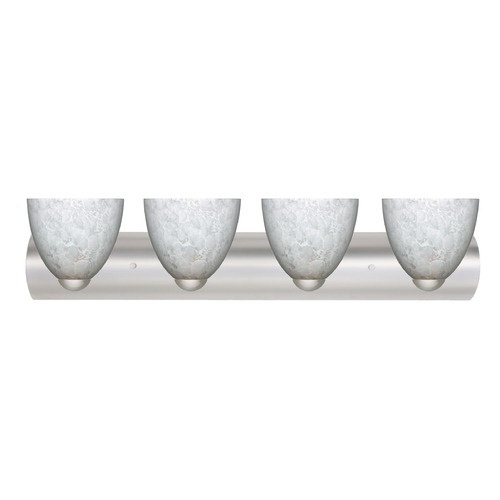 Besa Lighting Besa Lighting Sasha Satin Nickel LED Bathroom Light 4WZ-757219-LED-SN