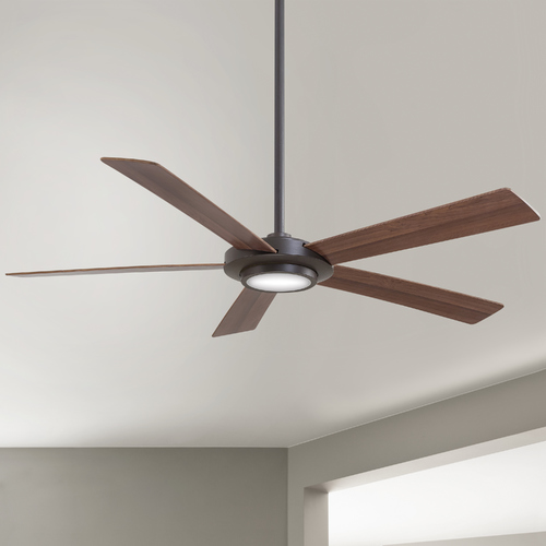 Sabot 52-Inch LED Fan in Oil Rubbed Bronze by Minka Aire
