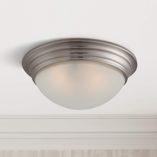 11-Inch Satin Nickel Flush Mount by Savoy House