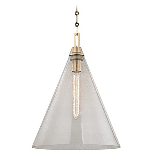 Newbury Pendant in Aged Brass by Hudson Valley Lighting