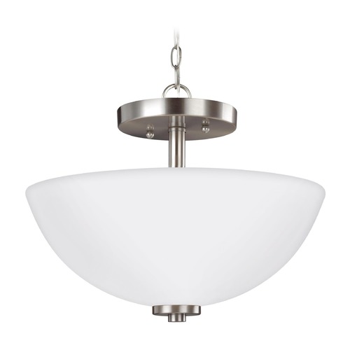 Oslo Brushed Nickel Pendant by Generation Lighting