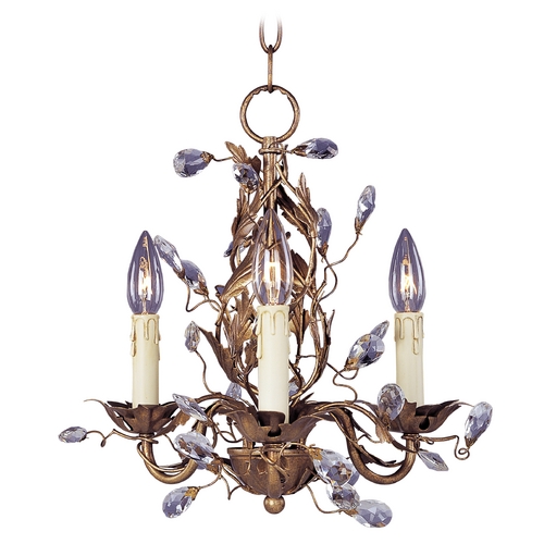 Maxim Lighting Elegante Etruscan Gold Mini-Chandelier by Maxim Lighting 2855EG