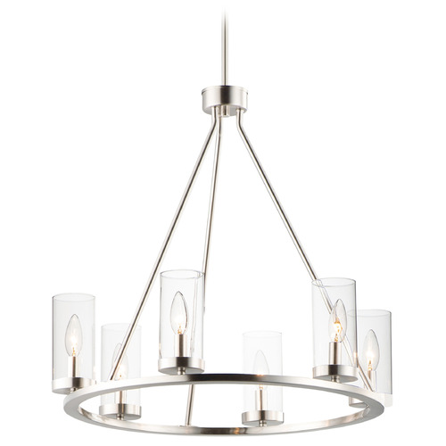 Maxim Lighting Sentinel Satin Nickel Chandelier