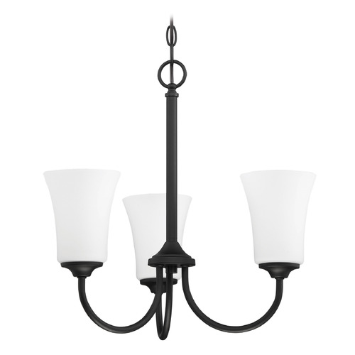 Craftmade Lighting Gwyneth Flat Black Mini-Chandelier by Craftmade Lighting 50423-FB-WG