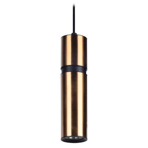Cicada 10-Inch LED Pendant in Brass & Black by Avenue Lighting