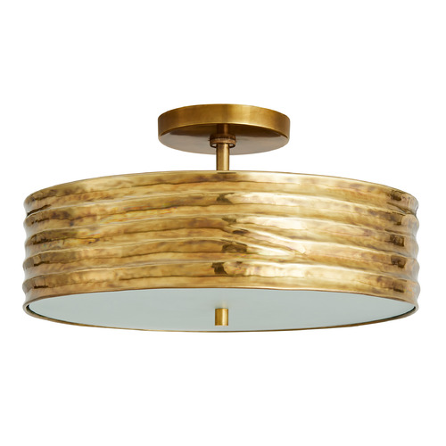 Arteriors Home Lighting Anna Semi-Flush Mount in Antique Brass by Arteriors Home 44764