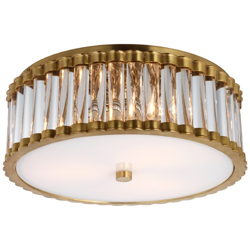 Visual Comfort Signature Collection Chapman & Myers Kean 14-Inch Flush Mount in Brass by Visual Comfort Signature CHC4925HABCG