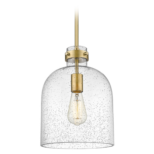 Pearson Rubbed Brass Mini Pendant by Z-Lite