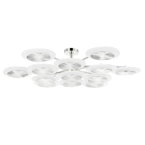 Corbett Lighting Corbett Lighting Topaz Polished Nickel LED Semi-Flushmount Light 328-57-PN