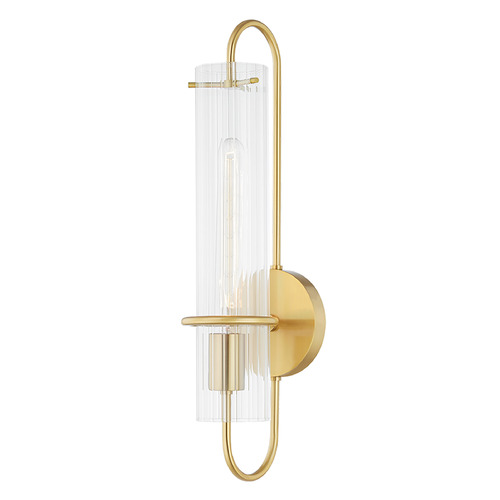 Mitzi Juliet Aged Brass Single Light Wall Sconce