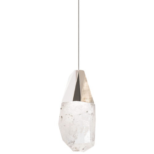 Martini LED Mini Pendant in Polished Nickel by Schonbek Beyond