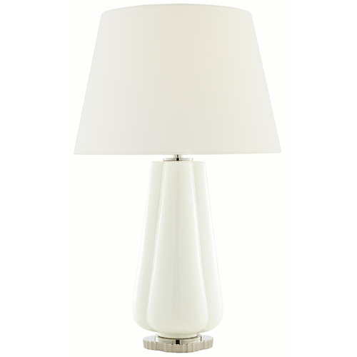 Visual Comfort Signature Collection Visual Comfort Signature Collection Penelope White Porcelain Table Lamp with Empire Shade AH3127WHT-L