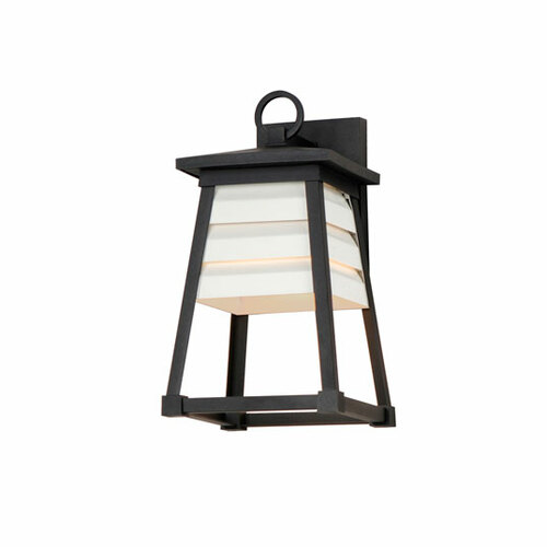 Maxim Lighting Shutters 14-Inch Outdoor Wall Light in White & Black by Maxim Lighting 40632WTBK