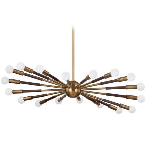 Troy Lighting Obie Patina Brass & Bronze LED Chandelier