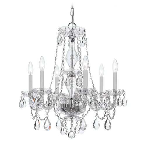 Crystorama Lighting Crystorama Lighting Traditional Crystal Polished Chrome Chandelier 5086-CH-CL-MWP