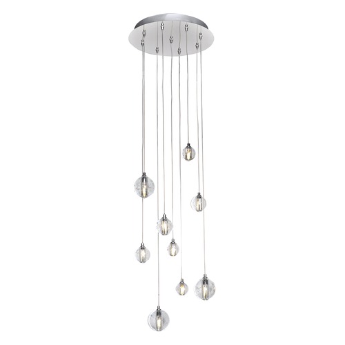 Harmony 9-Light LED Pendant in Polished Chrome by ET2 Lighting