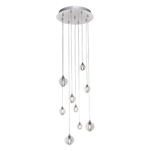 ET2 Lighting Harmony 9-Light LED Pendant in Polished Chrome by ET2 Lighting E24506-91PC