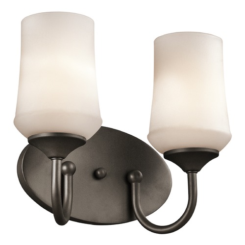 Kichler Lighting Aubrey 13-Inch Vanity Light in Olde Bronze by Kichler Lighting 45569OZ