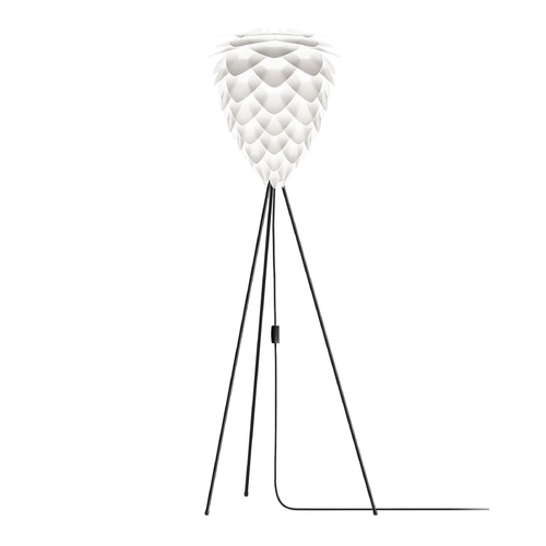 UMAGE UMAGE Matte Black Floor Lamp with Abstract Shade 2017_4012