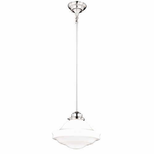 Huntley 12-Inch Pendant in Satin Nickel by Vaxcel Lighting