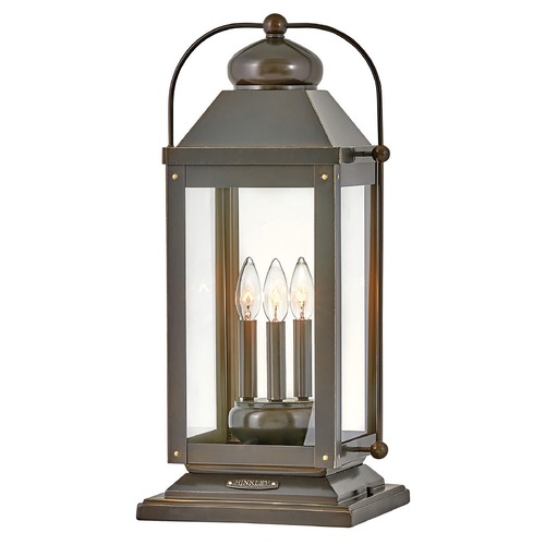 Anchorage 3-Light Light Oiled Bronze LED Post Light 2700K by Hinkley Lighting