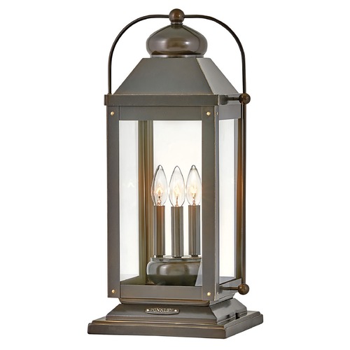 Hinkley Anchorage 3-Light Light Oiled Bronze LED Post Light 2700K by Hinkley Lighting 1857LZ-LL