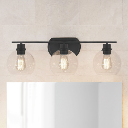 Quoizel Lighting Pruitt Matte Black Bathroom Light by Quoizel Lighting PRUS8626MBK