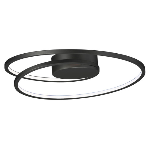 Cycle 18-Inch LED Flush Mount in Black by ET2 Lighting