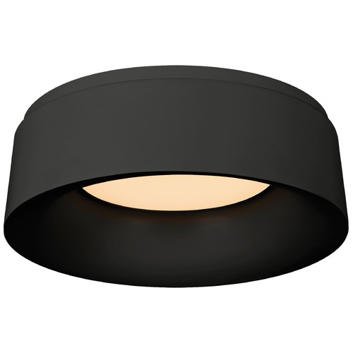 Barbara Barry Halo Small Flush Mount in Matte Black by Visual Comfort Signature