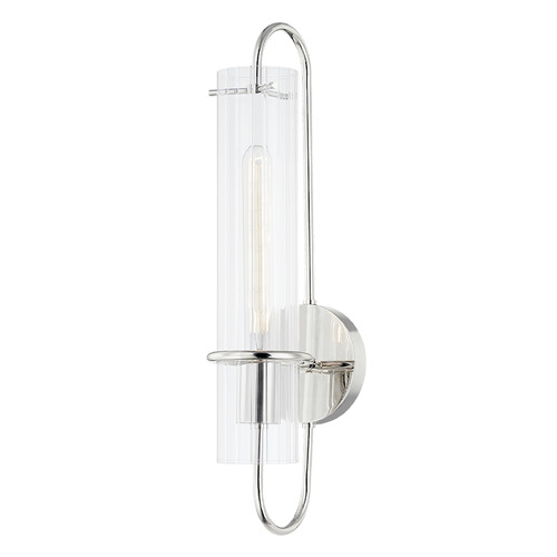Mitzi by Hudson Valley Mitzi Juliet Polished Nickel Single Wall Sconce H640101-PN