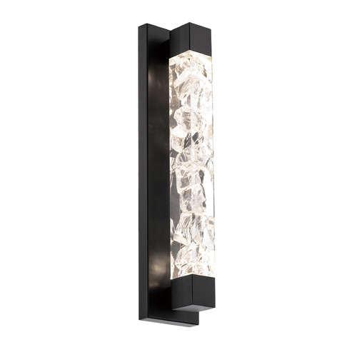 Modern Forms by WAC Lighting Terra 20-Inch Crystal LED Wall Sconce in Black by Modern Forms WS-84320-BK