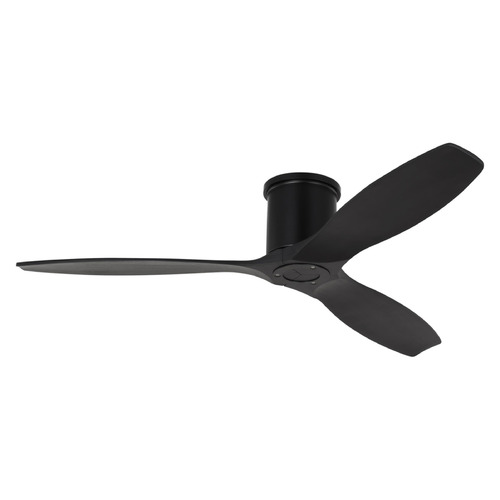 Visual Comfort Fan Collection Visual Comfort Fan Collection Collins 52 Smart Hugger Midnight Black Ceiling Fan Without Light 3CNHSM52MBKMBK