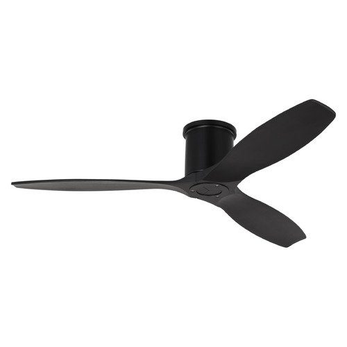 Visual Comfort Fan Collection Collins 52 Smart Hugger Midnight Black Ceiling Fan Without Light