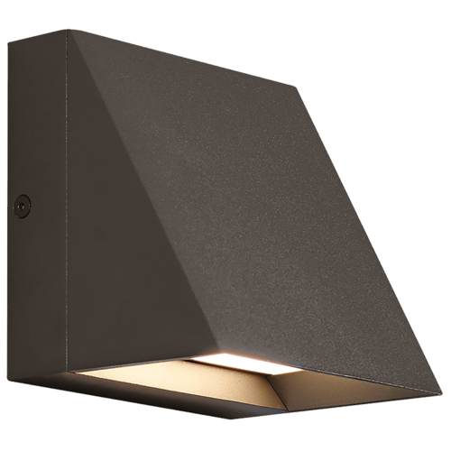 Visual Comfort Modern Collection Visual Comfort Modern Collection Pitch Bronze LED Outdoor Wall Light 700WSPITSZ-LED827