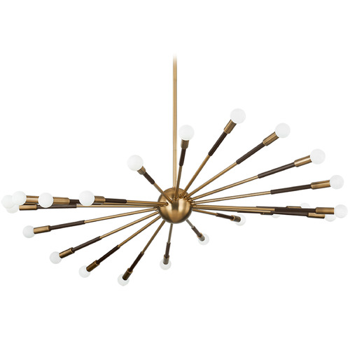 Troy Lighting Obie Patina Brass & Bronze LED Chandelier