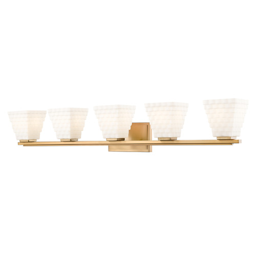 Z-Lite Z-Lite Annalise Modern Gold Bathroom Light 7514-5V-MGLD