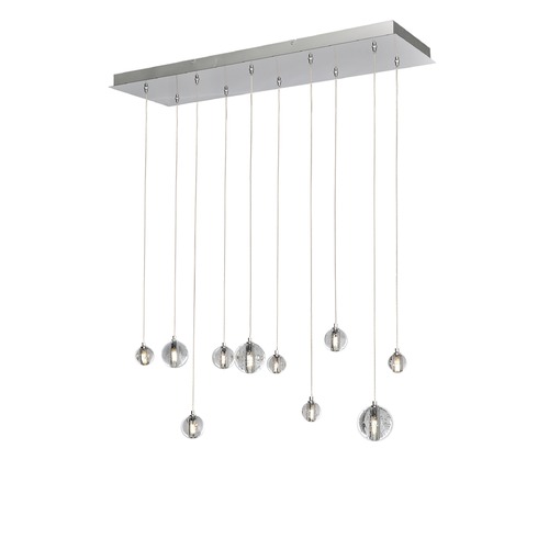 ET2 Lighting Harmony 10-Light LED Linear Pendant in Polished Chrome by ET2 Lighting E24507-91PC