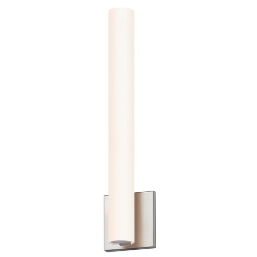 Tubo Satin Nickel LED Sconce by Sonneman Lighting