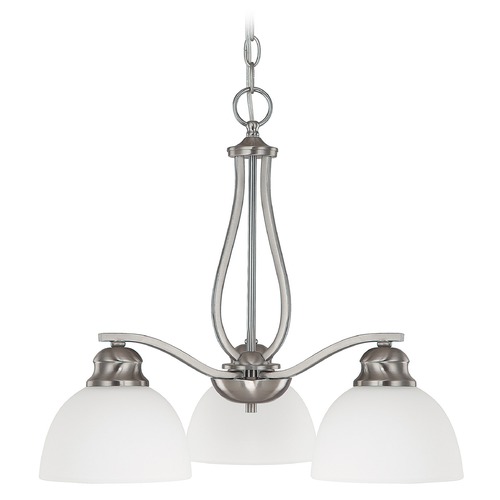 Capital Lighting Stanton 21-Inch Wide Chandelier in Brushed Nickel by Capital Lighting 4034BN-212