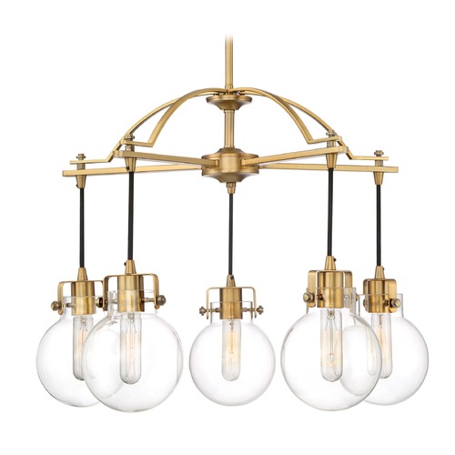Quoizel Lighting Sidwell 26-Inch Chandelier in Weathered Brass by Quoizel Lighting SDL5005WS