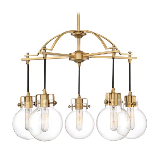 Sidwell 26-Inch Chandelier in Weathered Brass by Quoizel Lighting
