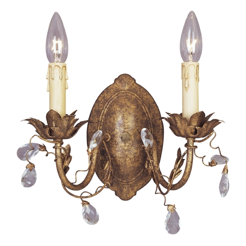 Maxim Lighting Elegante Etruscan Gold Sconce by Maxim Lighting 2857EG