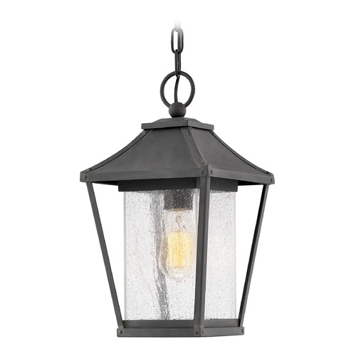 Hinkley Palmer 14.75-Inch High Museum Black Outdoor Hanging Light by Hinkley Lighting 1212MB