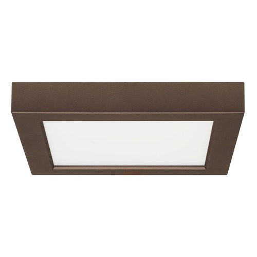 Satco Lighting 7-Inch Square Bronze LED Surface Mount Light 13.5W 2700K 780LM by Satco Lighting S29334