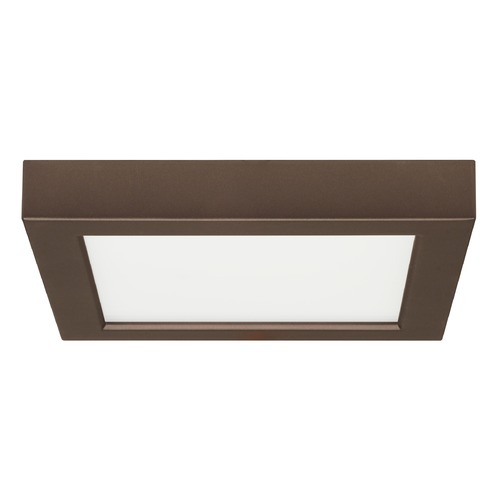 7-Inch Square Bronze LED Surface Mount Light 13.5W 2700K 780LM by Satco Lighting