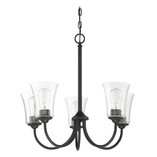 Gwyneth Flat Black Chandelier by Craftmade Lighting