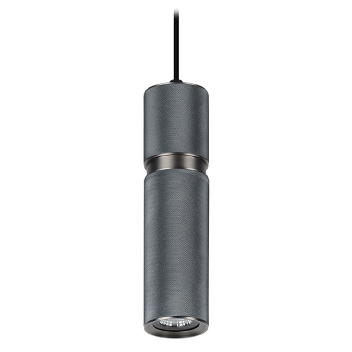 Cicada 10-Inch LED Pendant in Dark Gray & Pewter by Avenue Lighting